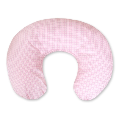 Federa Cuscino Allattamento Rosa a Scacchi Cuori