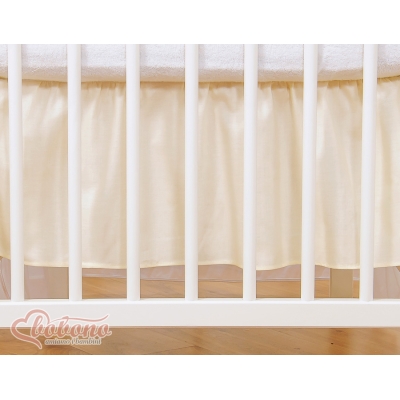 Gonna Para Lettino e Culla 60x120cm Creme Little Prince/Princess