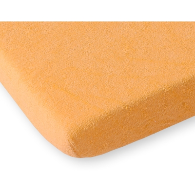 Lenzuolo con Angoli in Spugna 120x60cm Arancio