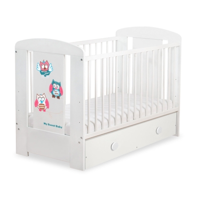 Letino per Bambino con Cassetto120x60cm Maxi Gufi