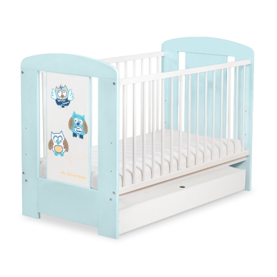 Letino per Bambino con Cassetto120x60cm Standard Gufi