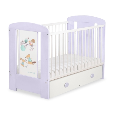 Lettino in Legno 120x60cm con Cassetto Maxi