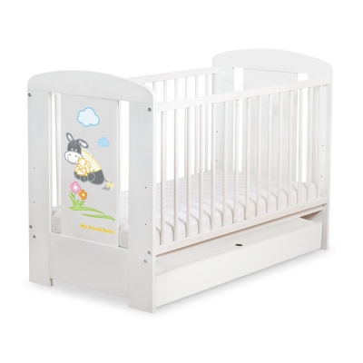 Lettino in Legno 120x60cm con Cassetto Standard Luca