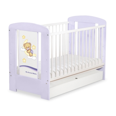 Lettino in Legno 120x60cm con Cassetto Standard Notte