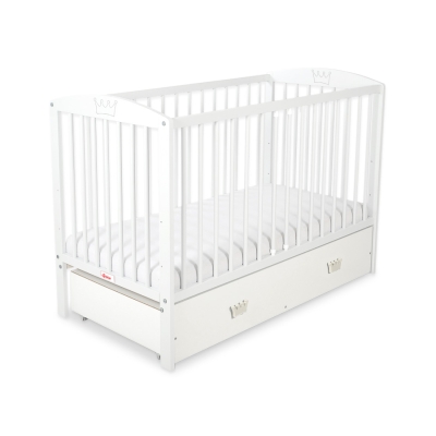Lettino Neonato 120x60cm con Cassetto Maxi