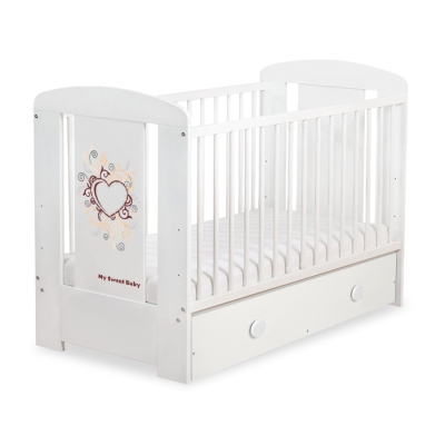 Lettino Neonato con Cassetto 120x60cm Maxi