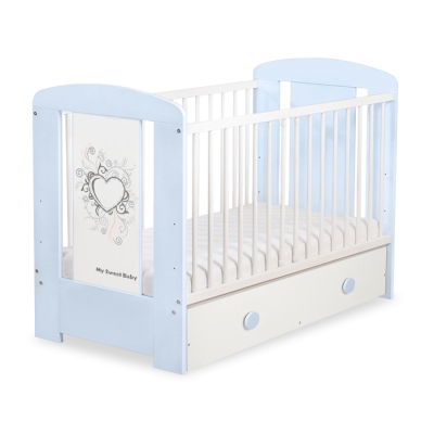 Lettino Neonato con Cassetto 120x60cm Maxi