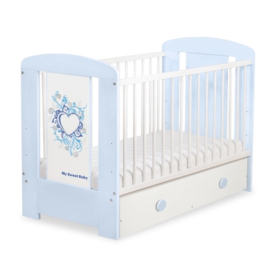 Lettino Neonato con Cassetto 120x60cm Maxi