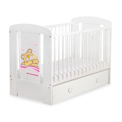 Lettino Neonato con Cassetto 120x60cm Maxi Barnaba