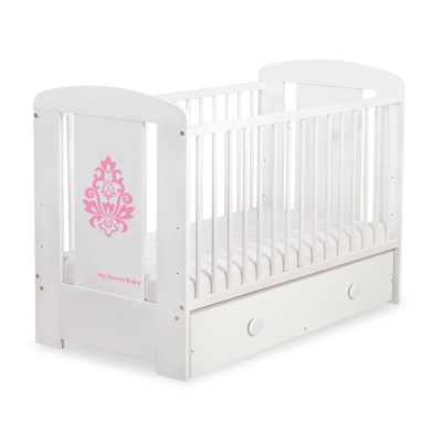 Lettino Neonato con Cassetto 120x60cm Maxi Glamour
