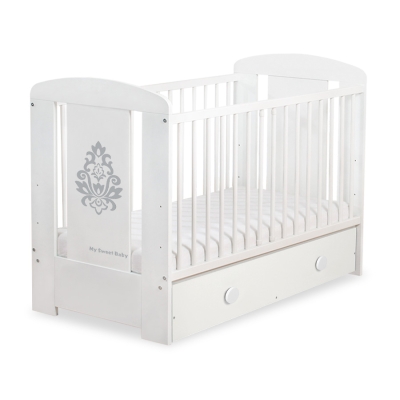 Lettino Neonato con Cassetto 120x60cm Maxi Glamour