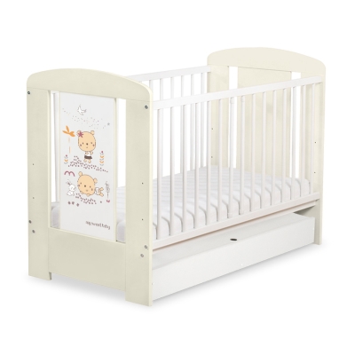 Lettino Neonato con Cassetto 120x60cm Standard
