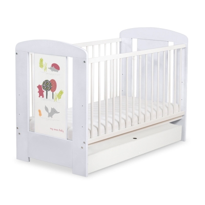 Lettino Neonato con Cassetto 120x60cm Standard Foresta