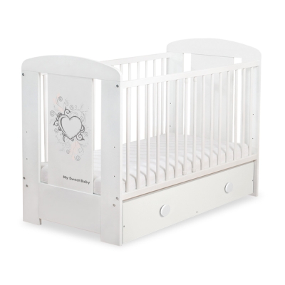 Lettino per Neonato 120x60cm con Cassetto Maxi