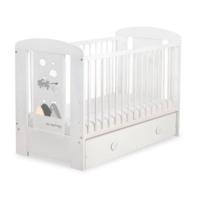Lettino per Neonato 120x60cm con Cassetto Maxi