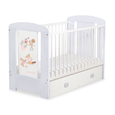 Lettino per Neonato 120x60cm con Cassetto Maxi