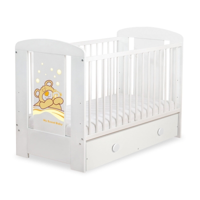 Lettino per Neonato 120x60cm con Cassetto Maxi Barnaba