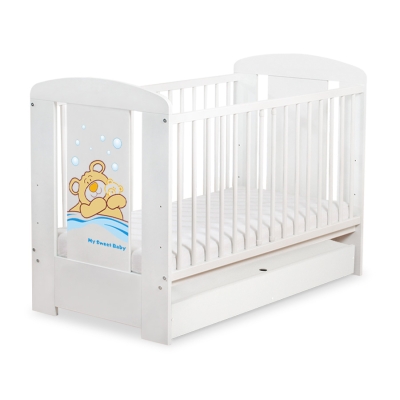 Lettino per Neonato 120x60cm con Cassetto Standard Barnaba