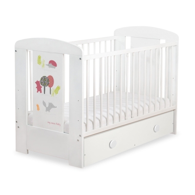Lettino neonato con Cassetto 120x60cm Maxi Foresta