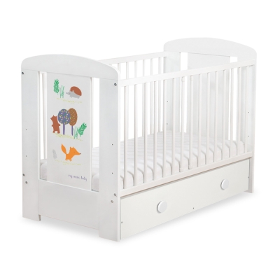 Lettino neonato con Cassetto 120x60cm Maxi Foresta