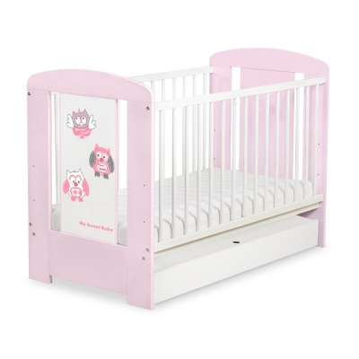 Letto Bebè con Cassetto 120x60cm Standard Gufi