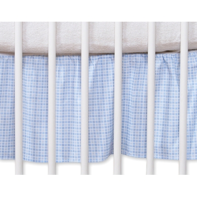 Mantovana Para Lettino e Culla 60x120cm Blu Cuori