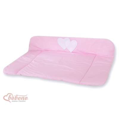 Materassino Soffice Rosa a Strisce Cuori