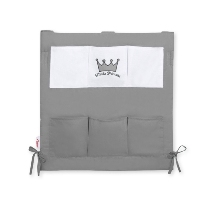 Organizer con 6 Tasche per Lettino Antracite Little Prince/Princess