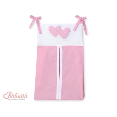 Organizer Pannolini per Lettino Rosa Cuori