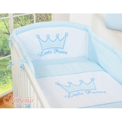 Paracolpi Universale per Lettino 60x120cm O 70x140cm Blu Little Prince/Princess