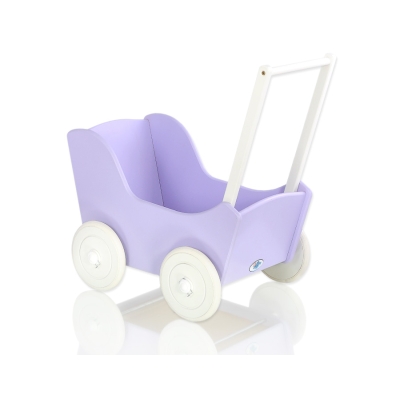 Passeggino per le Bambole Bianca Lilla