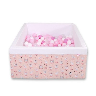 Piscina Morbida con Palline Quadrato Rosa Ballerine