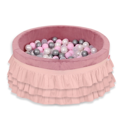 Piscina Morbida con Palline Rosa Scuro