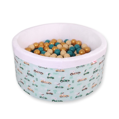 Piscina per Palline con 200 Palline Menta