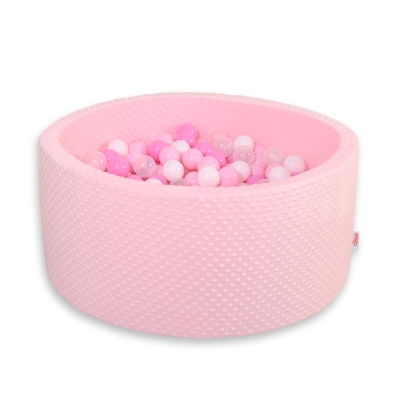 Piscina con palline rosa per bimba