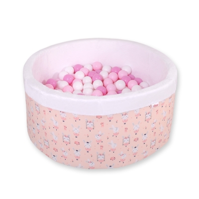 Piscina per Palline con 200 Palline Rosa Ballerine