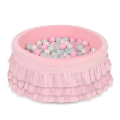 Piscina con palline rosa