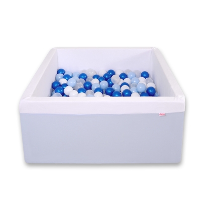 Quadrato Piscina di Palline con 200 Palline Colorate Blu