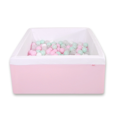 Quadrato Piscina di Palline con 200 Palline Colorate Rosa