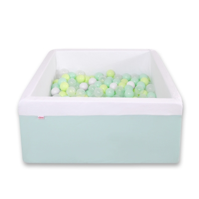 Quadrato Piscina per Palline con 200 Palline Menta