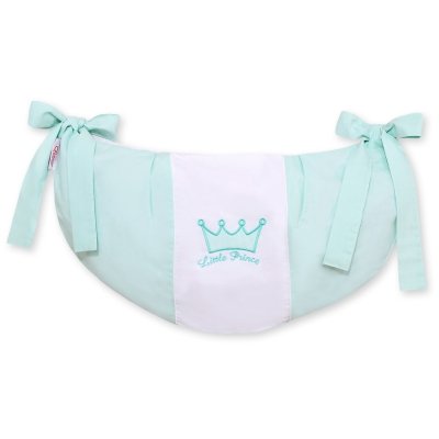 Sacca Portagiochi per Lettino - Cuori Menta Little Prince/Princess