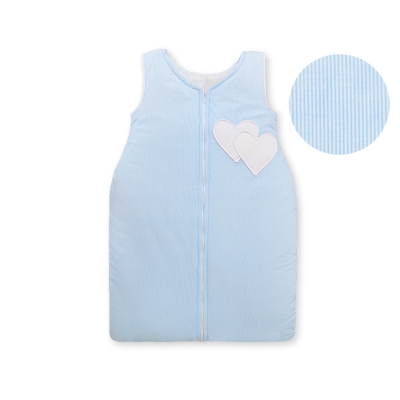 Sacco Nanna Neonati Blu a Strisce Cuori