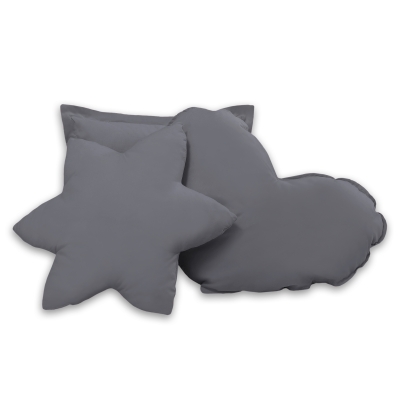 Set 3 Cuscini Antracite