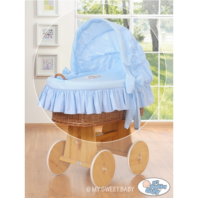 Set Biancheria 4 parti con Cappotta Blu