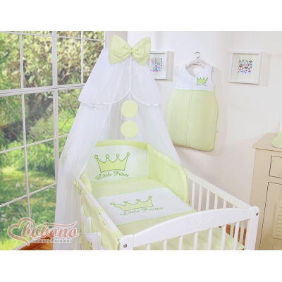Set Biancheria da Letto con Zanzariera 5 parti Verde Little Prince/Princess