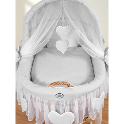 Set di Biancheria da Letto di Ricambio per Culla in Vimini