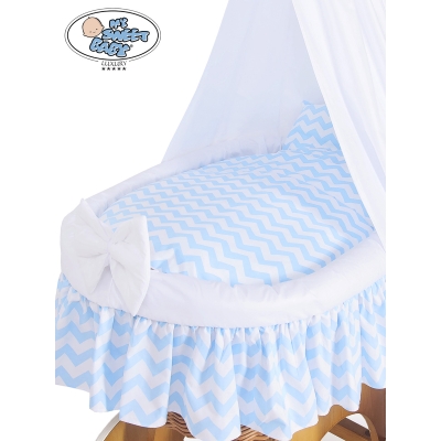 Set di Biancheria da Letto di Ricambio per Culla in Vimini