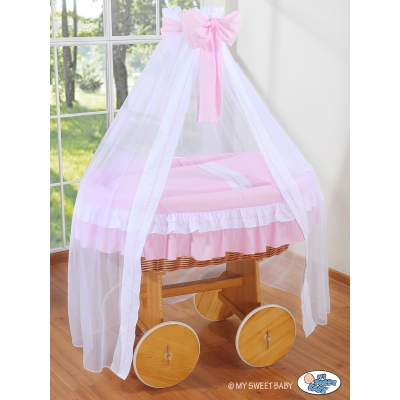 Set di Biancheria per Culla con Voile-Drappo 4 parti