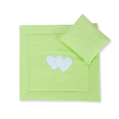 Set per Carrozzina 2 parti Verde Cuori