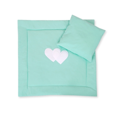 Set per Passeggino 2 parti Menta Cuori